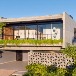 casa, prefabricados, concreto aparente, fachada