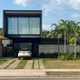 fachadas, casas, modernas, minimalistas, estrutura metalica