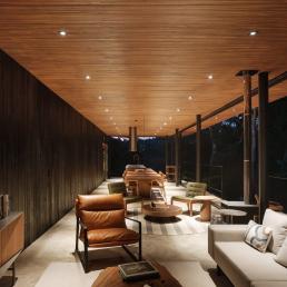 cornetta arquitetura, projeto, casa, campo, madeira, concreto aparente, natureza, mata, floresta, bosque