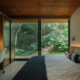 cornetta arquitetura, projeto, casa, campo, madeira, concreto aparente, natureza, mata, floresta, bosque