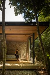 projeto, casa, moderna, minimalista, elegante, estrutura metalica, concreto, madeira