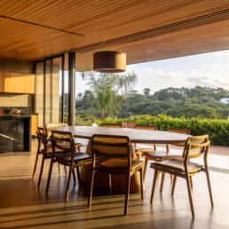 projeto, casa, moderna, minimalista, elegante, estrutura metalica, concreto, madeira