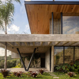 fachadas, casas, contemporaneas, concreto aparente, estrutura metalica, madeira