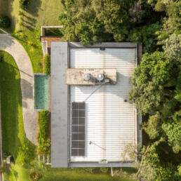 planta, vista, aerea, casa, telhado, metalico, tac, termoacustica