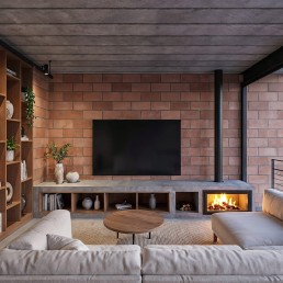 cornetta arquitetura, casa moderna, loft, bloco aparente, estrutura metalica, sao paulo